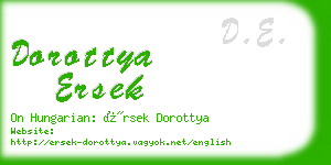 dorottya ersek business card